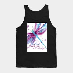 Mother's Day Pink Dragonfly Tank Top